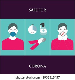 Safe for corona motivational Art work.