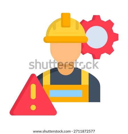 Safe Culture Icon Flat Style Vector Illustration