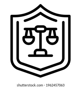 Safe customer icon. Outline Safe customer vector icon for web design isolated on white background