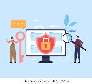 Safe Data File Document Transfer Concept Stock Vector (Royalty Free ...