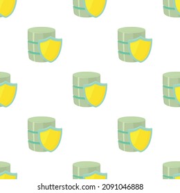 Safe database pattern seamless background texture repeat wallpaper geometric vector