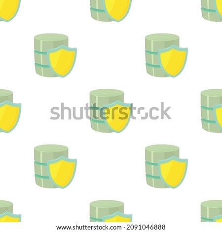 Safe database pattern seamless background texture repeat wallpaper geometric vector