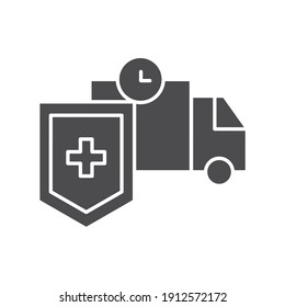 Safe delivery color line icon. Epidemic prevention. Sign for web page, mobile app, button, logo