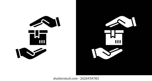 Safe delivery icon concept, vector illustration