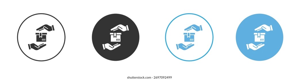 Safe delivery icon. Graphic icon design template