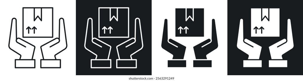 Safe delivery icon pack for app and website ui designs.