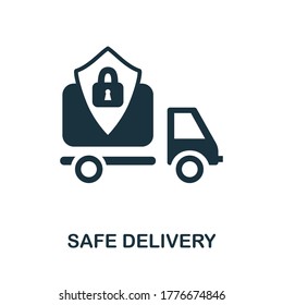 Safe Delivery icon. Simple element from delivery collection. Creative Safe Delivery icon for web design, templates, infographics and more