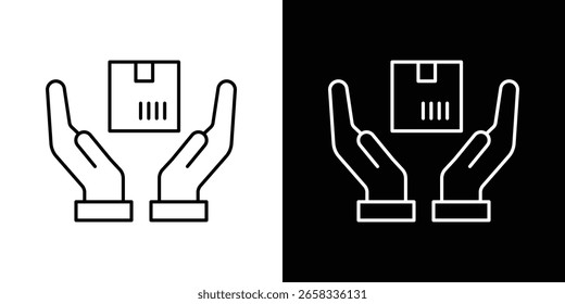 Safe delivery icon Simple Set. Vector icons for graphic design template.