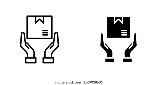 Safe delivery icons vector graphic pack
