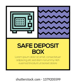 SAFE DEPOSIT BOX ICON CONCEPT