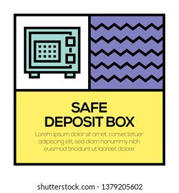 SAFE DEPOSIT BOX ICON CONCEPT