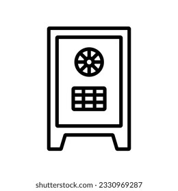 icono de caja fuerte diseño sencillo
