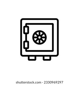 icono de caja fuerte diseño sencillo
