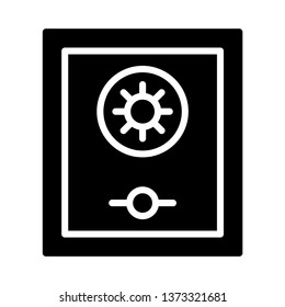 safe deposit box Icon Vector Illustration Logo Template