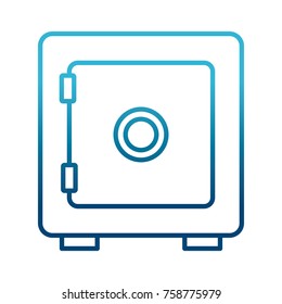 Safe deposit box icon vector illustration graphic design
