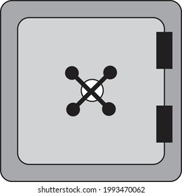 Caja fuerte en la pared 