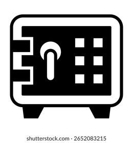 Sichere Einzahlung Symbol Mixed Vector Illustration