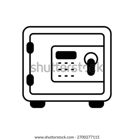 Safe Deposit icon vector stock illustration