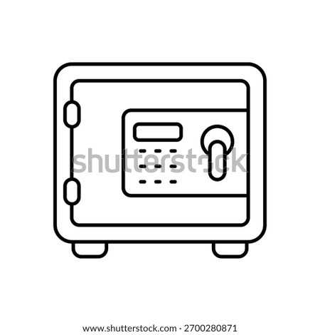 Safe Deposit icon vector stock illustration