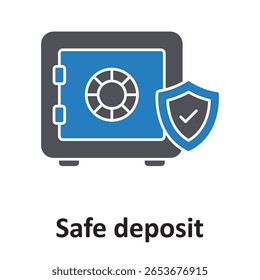 Safe deposit :Vector Icon which can easily modify or edit

