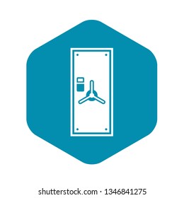 Safe door icon in simple style isolated vector illustration