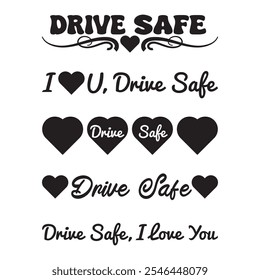 Safe Drive Quotes for Car mirror Sticker 