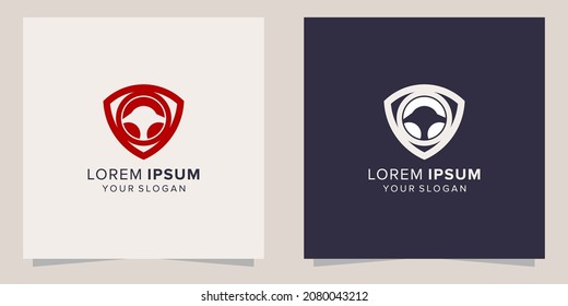 plantilla de diseño de logotipo de conducción segura