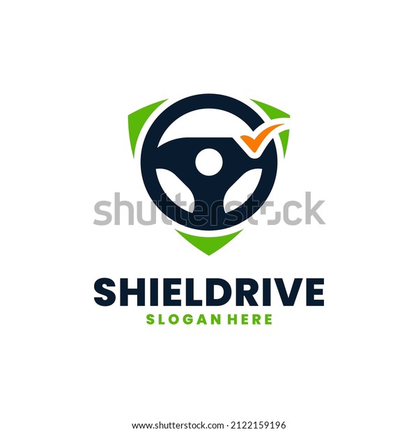Safe driving logo vector. Transportation
security logo template
concept.