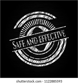 Safe and effective chalkboard emblem
