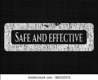 Safe and effective chalkboard emblem