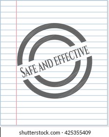 Safe and effective emblem draw with pencil effect