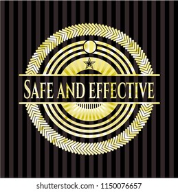 Safe and effective gold emblem