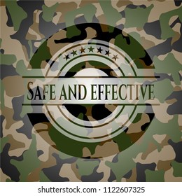 Safe and effective on camouflage pattern