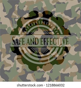 Safe and effective on camouflaged pattern