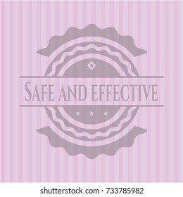 Safe and effective pink emblem