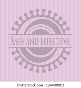 Safe and effective realistic pink emblem