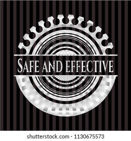 Safe and effective silvery emblem or badge