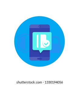 safe electronic mobile payment icon