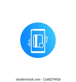 safe electronic payment icon with smartphone