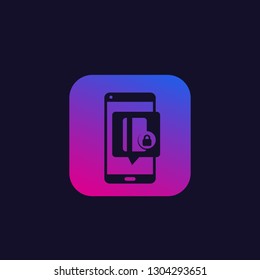 safe electronic payment, vector