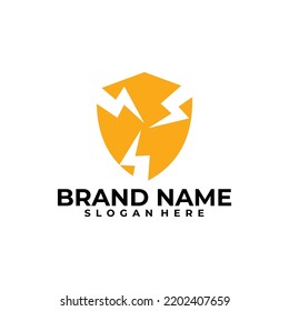 Vorlage für sichere Energie-Logos, Design für starke Power-Logos, Vektorgrafik