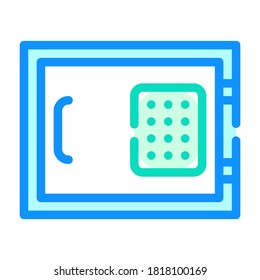 vector de icono de color de equipo seguro. señal de equipo seguro. ilustración de símbolo aislado