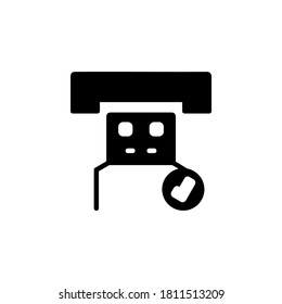 safe flash drive icon. application icon. perfect for logo, presentation, mobile and desktop application, website, and more product. Icon design solid style
