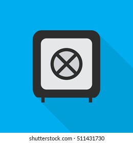 safe flat icon illustration isolated vector sign symbol
