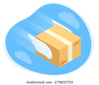 Safe food delivery during coronavirus epidemic. Delivery home and office. Online purchases during a quarantine.