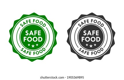 Safe Food Logo Template Illustration