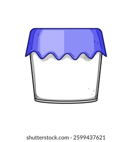 safe food storage container baby cartoon. glass plastic, silicone leakproof, portion organizer safe food storage container baby sign. isolated symbol vector illustration