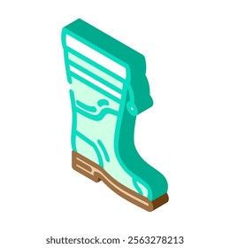 safe footwear injury prevention isometric icon vector. safe footwear injury prevention sign. isolated symbol illustration