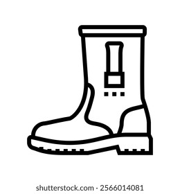 safe footwear injury prevention line icon vector. safe footwear injury prevention sign. isolated contour symbol black illustration