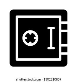 safe glyph icon